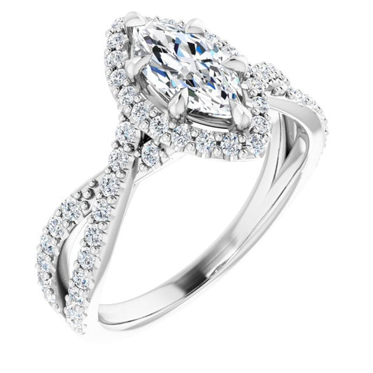 Halo-Style Engagement Ring