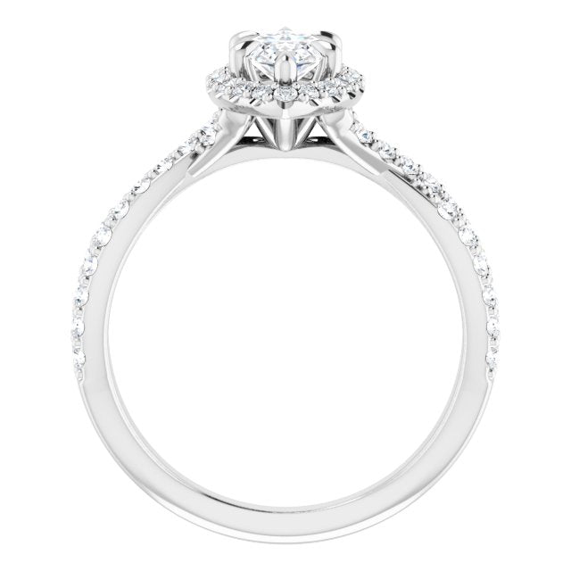 Halo-Style Engagement Ring
