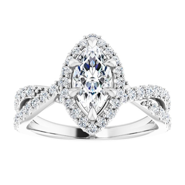 Halo-Style Engagement Ring