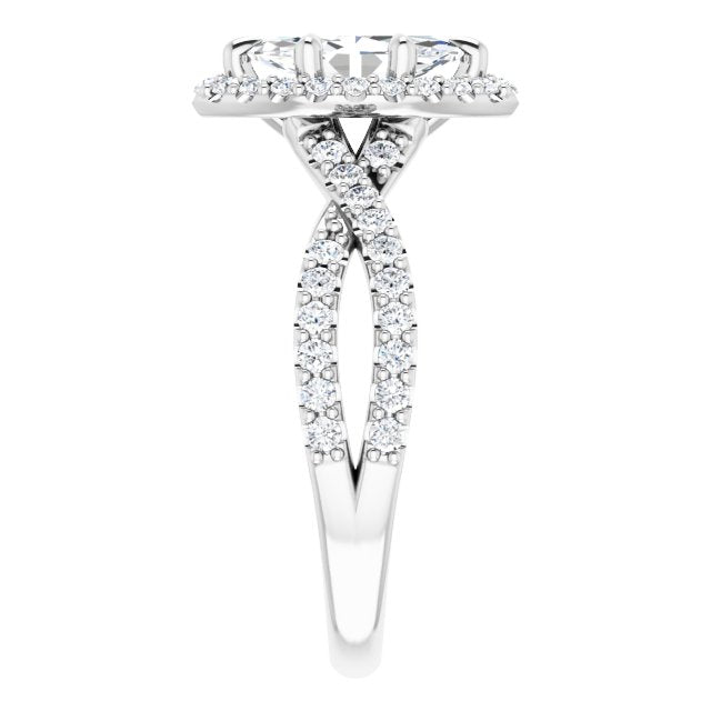 Halo-Style Engagement Ring