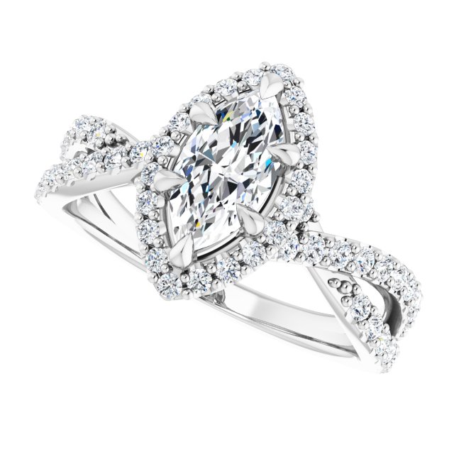 Halo-Style Engagement Ring