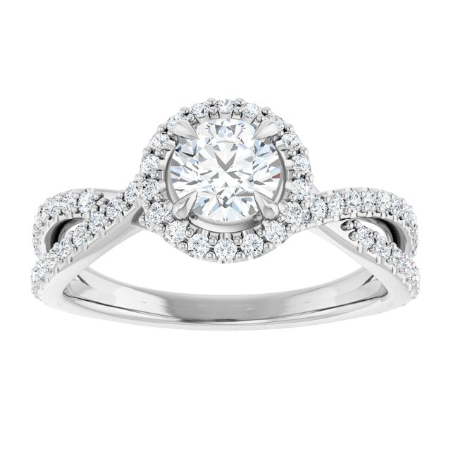 Halo-Style Engagement Ring