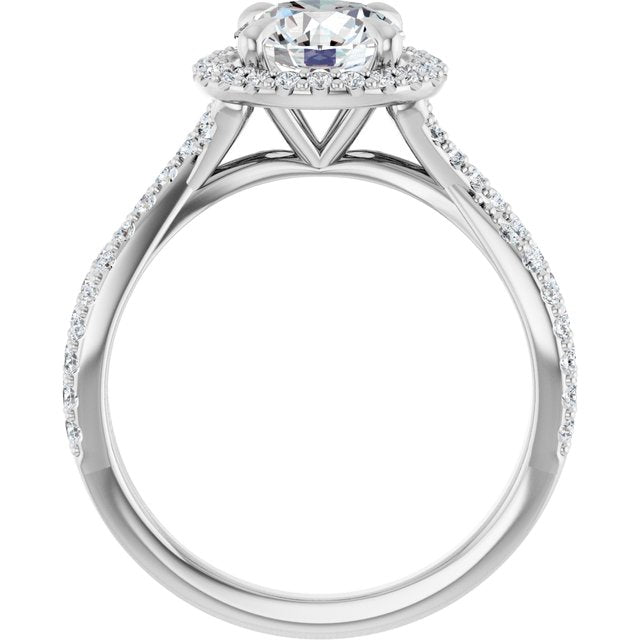Halo-Style Engagement Ring