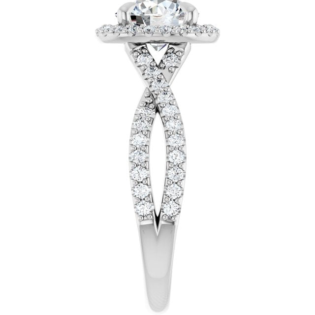 Halo-Style Engagement Ring