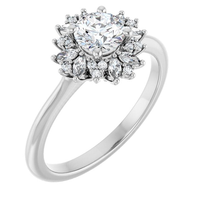 Halo-Style Engagement Ring