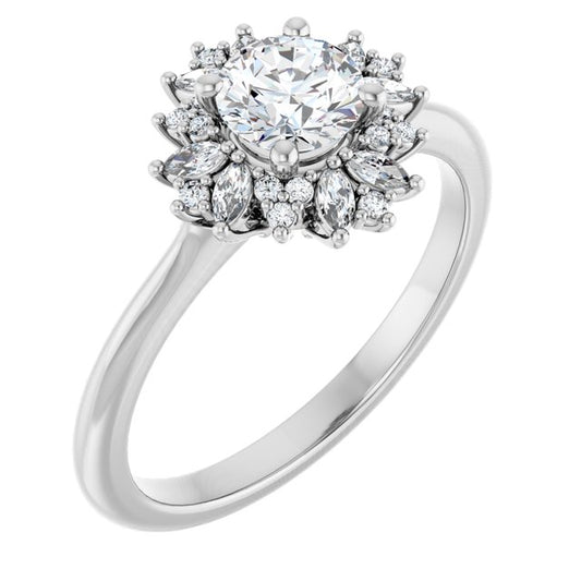 Halo-Style Engagement Ring