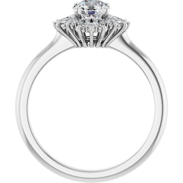 Halo-Style Engagement Ring