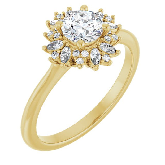 Halo-Style Engagement Ring