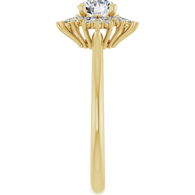 Halo-Style Engagement Ring