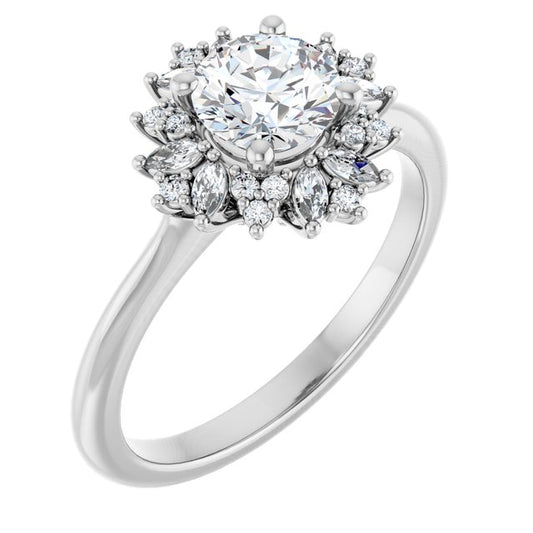 Halo-Style Engagement Ring