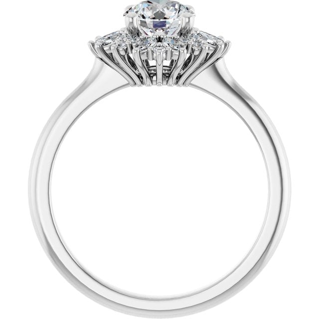 Halo-Style Engagement Ring
