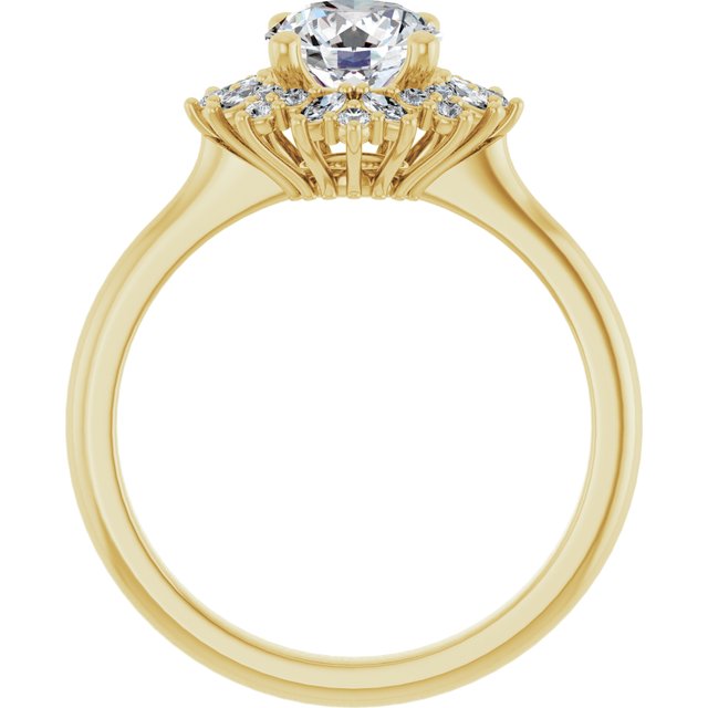 Halo-Style Engagement Ring
