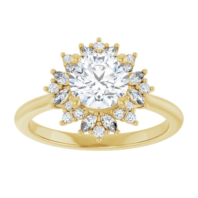Halo-Style Engagement Ring