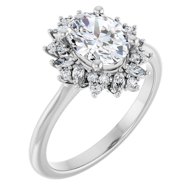 Halo-Style Engagement Ring