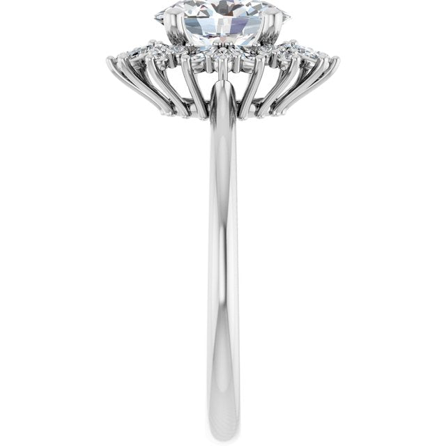 Halo-Style Engagement Ring