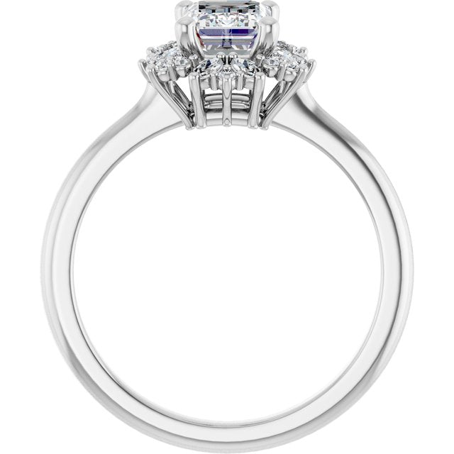 Halo-Style Engagement Ring
