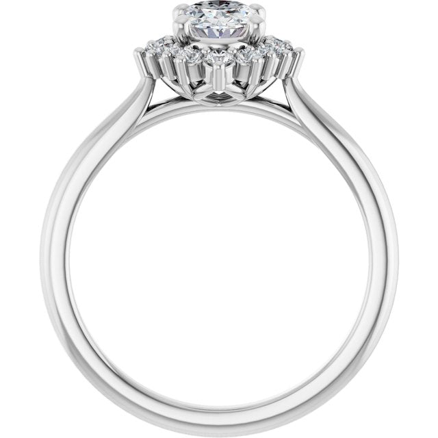 Halo-Style Engagement Ring