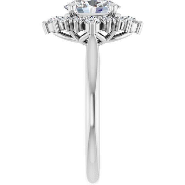 Halo-Style Engagement Ring
