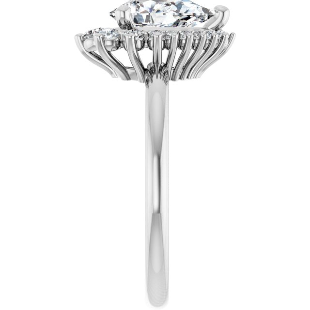 Halo-Style Engagement Ring