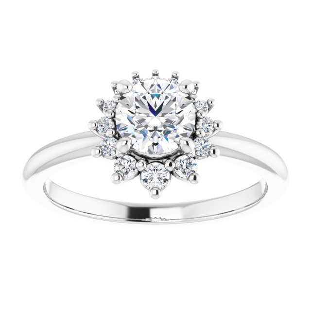 Halo-Style Engagement Ring