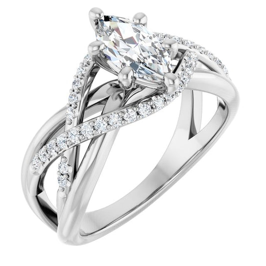 Accented Engagement Ring