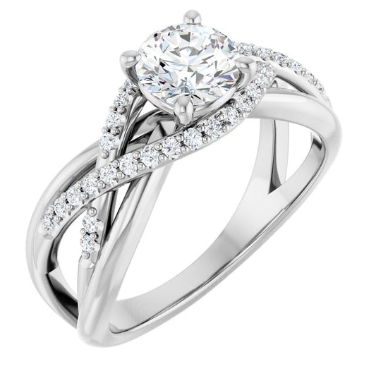 Accented Engagement Ring