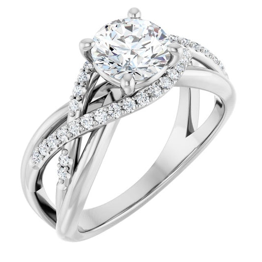 Accented Engagement Ring