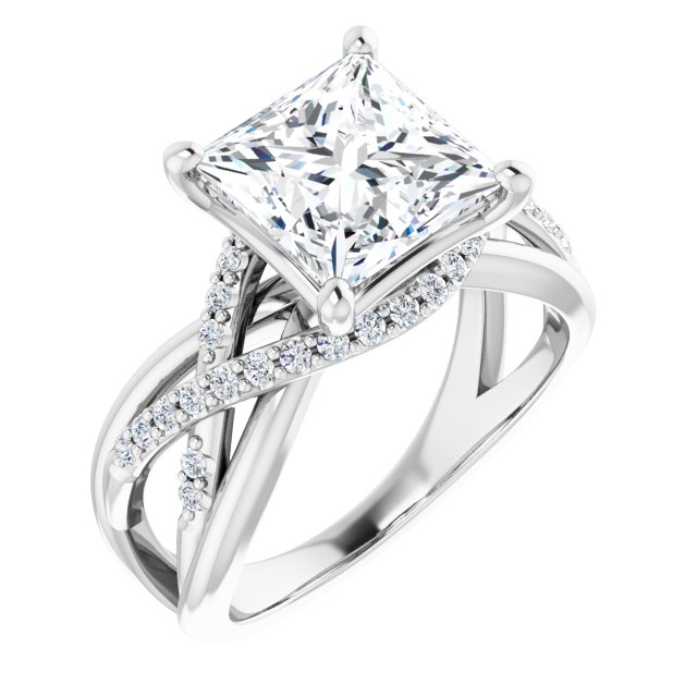 Accented Engagement Ring