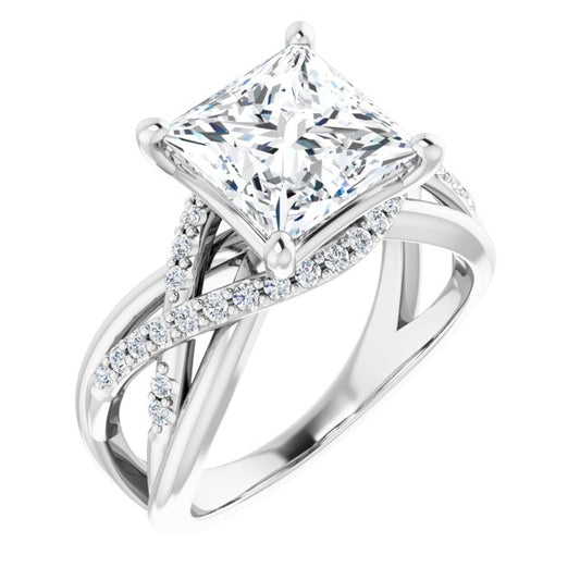 Accented Engagement Ring