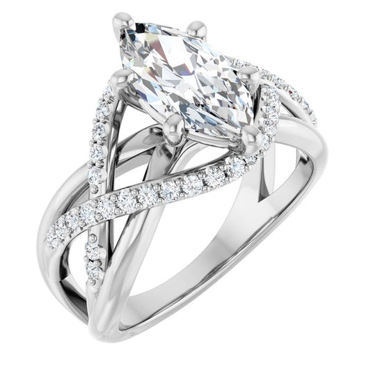Accented Engagement Ring