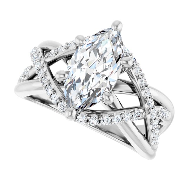 Accented Engagement Ring
