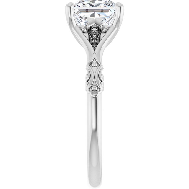 Solitaire Split Shank Engagement Ring
