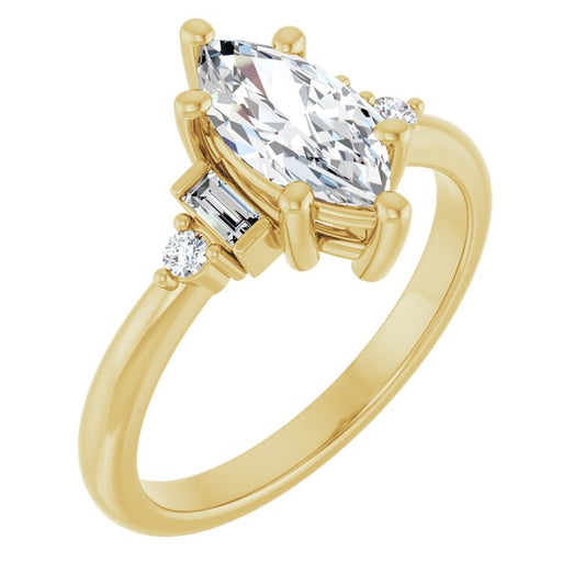 Accented Engagement Ring