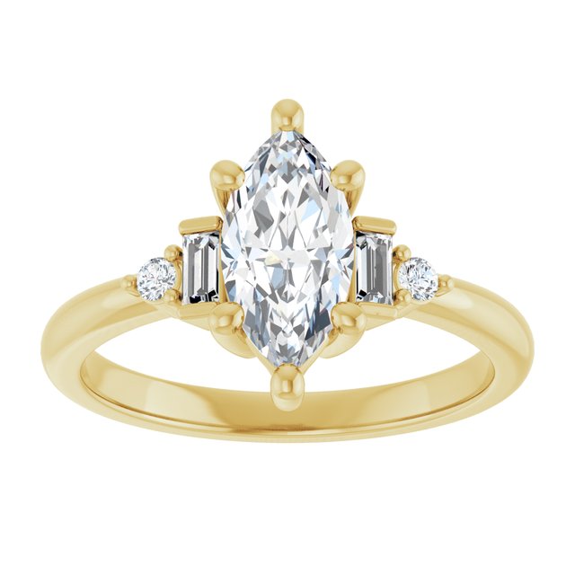 Accented Engagement Ring