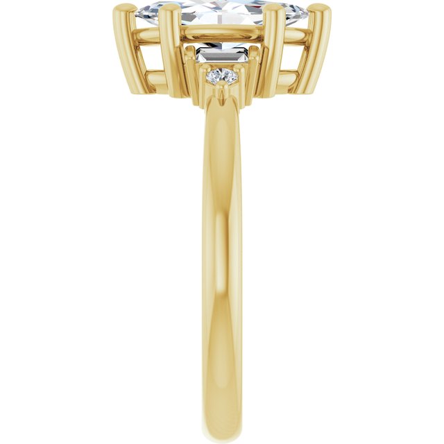 Accented Engagement Ring