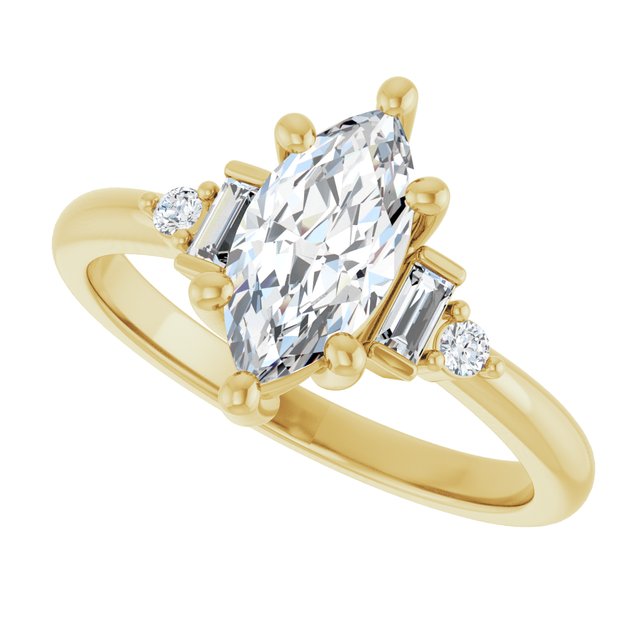 Accented Engagement Ring
