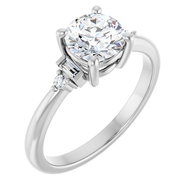 Accented Engagement Ring