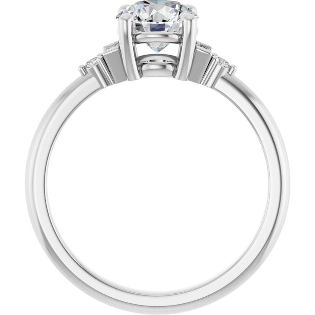 Accented Engagement Ring
