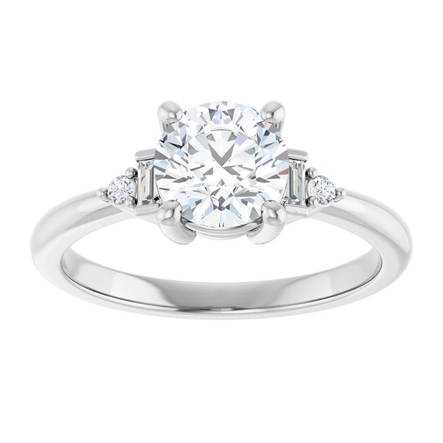 Accented Engagement Ring