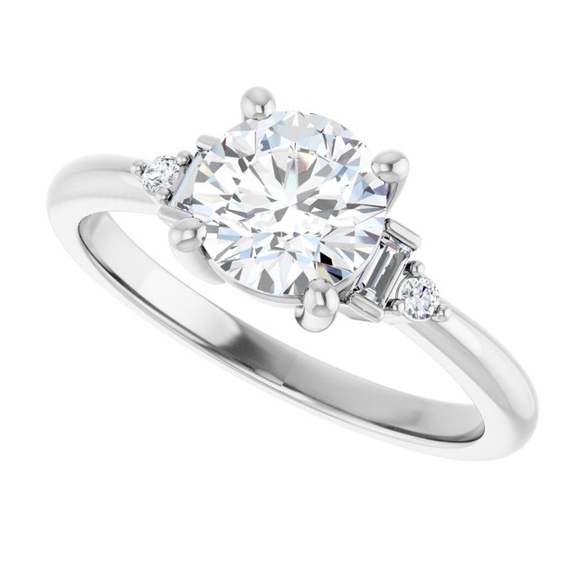 Accented Engagement Ring