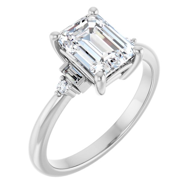 Accented Engagement Ring
