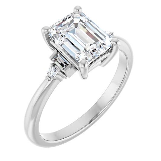 Accented Engagement Ring