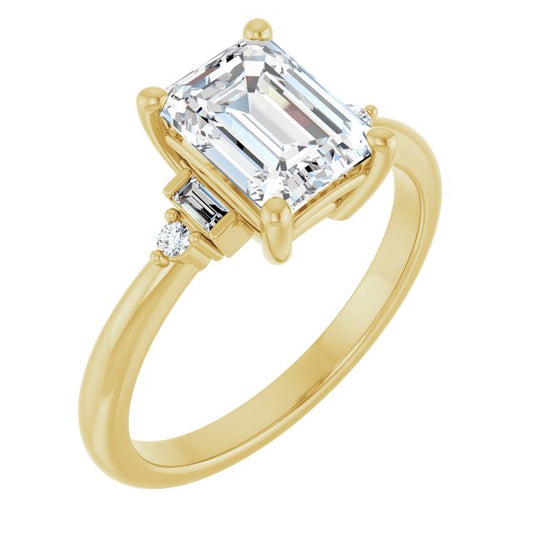 Accented Engagement Ring