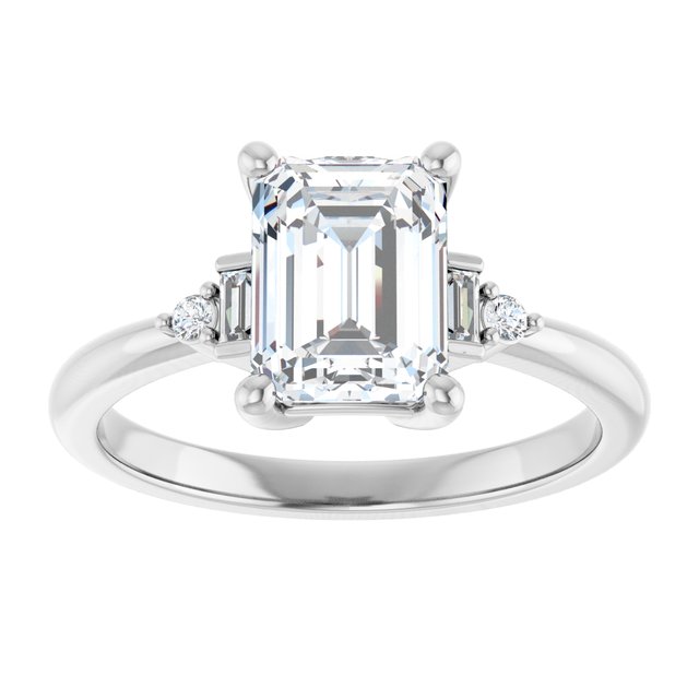 Accented Engagement Ring