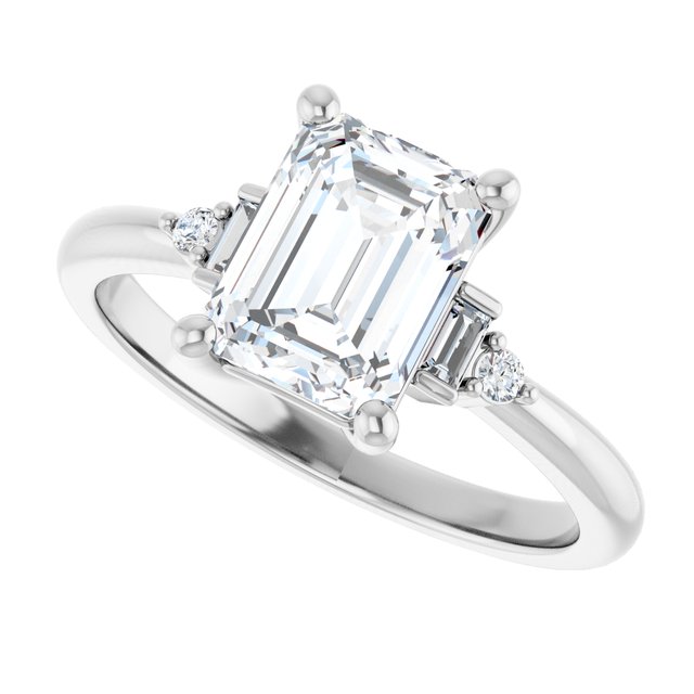 Accented Engagement Ring
