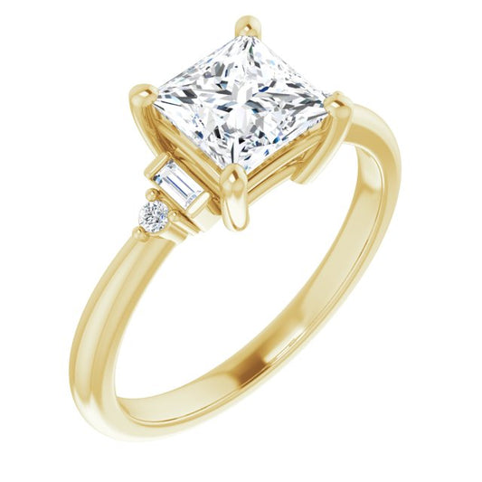 Accented Engagement Ring