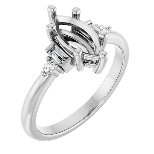 Accented Engagement Ring
