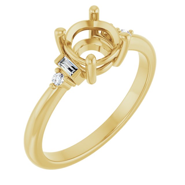 Accented Engagement Ring