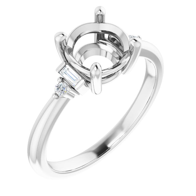 Accented Engagement Ring