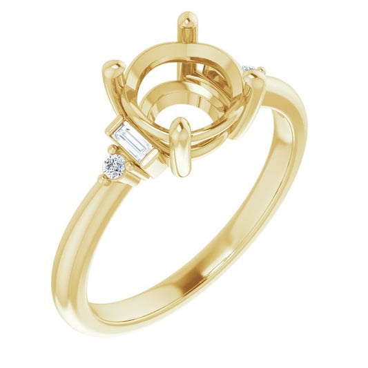 Accented Engagement Ring